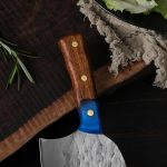 Нож тесак Kaiyo Cleaver с полимерной ручкой для нарезки мяса и кемпингового барбекю — изображение 7