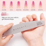 Пилочки для ногтей Makartt, зернистость 180, 240, двусторонние пилочки для акриловых ногтей, 10 шт. — изображение 6