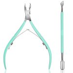 Триммер для кутикулы Ejiubas с толкателем для кутикулы, Щипцы для кутикулы