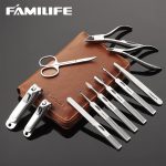 Маникюрный набор FAMILIFE, Набор кусачек для ногтей 11 в 1 Набор инструментов для педикюра с футляром — изображение 2