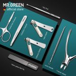 Маникюрный набор MR.GREEN 8 в 1, Набор для педикюра и стрижки ногтей с чехлом — изображение 3