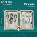 Маникюрный набор MR.GREEN 8 в 1, Набор для педикюра и стрижки ногтей с чехлом — изображение 5