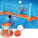 Надувной пляжный набор платформа для игры в волейбол на воде для детей и взрослых