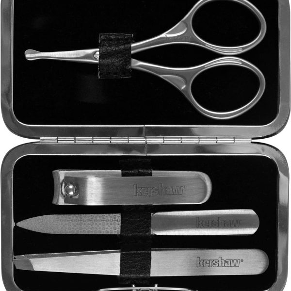 Мужской маникюрный набор Kershaw 4 предмета с футляром