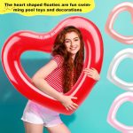 Надувные круги для плавания в форме сердца Bulk Sweet Love 8 штук — изображение 7
