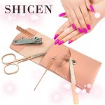 Маникюрный набор SHICEN, профессиональные женские кусачки для ногтей, набор из 4 предметов — изображение 6