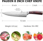 Нож шеф-повара PAUDIN, острый кухонный нож с эргономичной ручкой в подарочной коробке — изображение 2