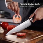 Нож шеф-повара PAUDIN, острый кухонный нож с эргономичной ручкой в подарочной коробке — изображение 7