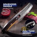 Набор ножей для обвалки мяса Topfeel, кованые ножи шеф-повара для резки мяса 3 штуки — изображение 5