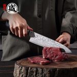 Японский нож шеф-повара Gyuto, профессиональный японский нож для мяса ручной ковки — изображение 2