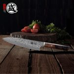Японский нож шеф-повара Gyuto, профессиональный японский нож для мяса ручной ковки — изображение 7