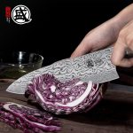 Японский нож шеф-повара Gyuto, профессиональный японский нож для мяса ручной ковки — изображение 8