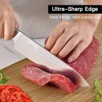 Профессиональный набор ножей шеф-повара Topfeel, набор кухонных ножей из 3 штук — изображение 2