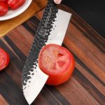 Нож Сантоку, профессиональный кухонный нож FAMCÜTE, японский нож для суши — изображение 8
