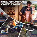 Нож для разделки мяса Huusk, Сверхострый кухонный нож шеф-повара — изображение 5