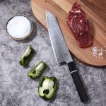 Нож шеф-повара Кирицуке SAMCOOK, профессиональный японский кухонный нож гьюто — изображение 7