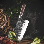 Нож тесак GRAND SHARP, Кованый кухонный нож для мяса ручной работы — изображение 3