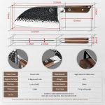 Нож тесак GRAND SHARP, Кованый кухонный нож для мяса ручной работы — изображение 7