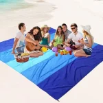 Пляжное покрывало WIWIGO, водонепроницаемый пляжный коврик на 4х — изображение 5