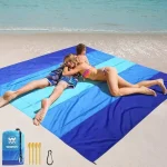 Пляжное покрывало WIWIGO, водонепроницаемый пляжный коврик на 4х