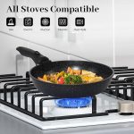 Набор кастрюль и сковородок Cuisinluv с антипригарным покрытием, набор посуды для кемпинга — изображение 6