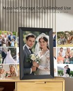 Цифровая фоторамка WiFi FRAMEO 10.1 дюймов, сенсорный экран, автоматическая/слайд-шоу — изображение 3