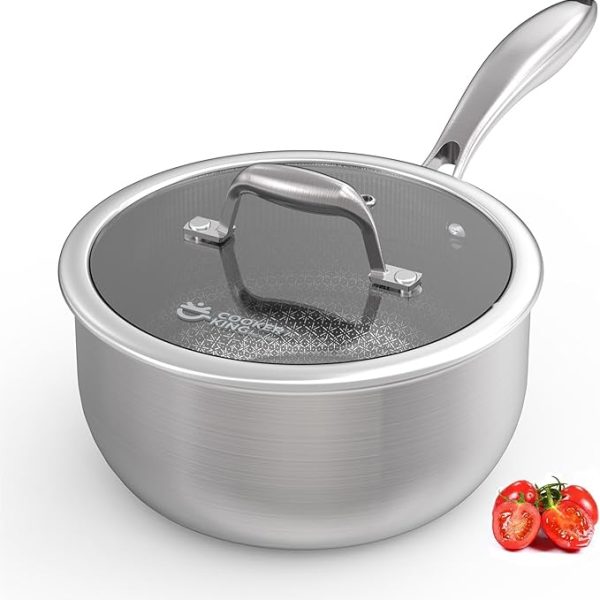 Антипригарная кастрюля 3л COOKER KING, индукционная кастрюля c крышкой