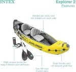 Надувной каяк 2-х местный Intex Explorer K2, каяк спортивный для легкой гребли — изображение 2