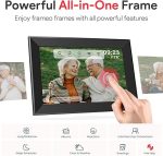 Цифровая фоторамка 10.1 дюйма с памятью 32 ГБ, цифровая фоторамка Frameo WiFi, сенсорный экран IPS 1280 х 800 — изображение 6