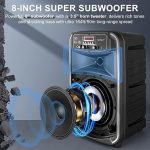 Караоке-Bluetooth PA-система с беспроводными микрофонами GEYGUY — изображение 2