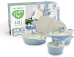 Набор кастрюль и сковородок GreenLife Arte с антипригарным покрытием