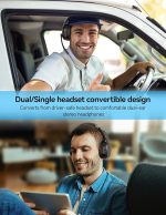 Гарнитура TECKNET Bluetooth Trucker, беспроводная гарнитура с микрофоном — изображение 6