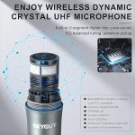 Колонка-Bluetooth GEYGUY, PA-система с сабвуфером для караоке с микрофонами — изображение 5