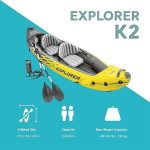 Надувной каяк 2-х местный Intex Explorer K2, каяк спортивный для легкой гребли — изображение 3