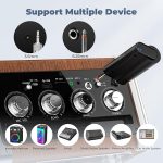 Беспроводные микрофоны UHF для караоке HWWR, микрофонная система с перезаряжаемым приемником — изображение 3