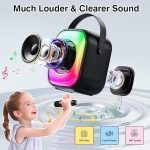 Мини-караоке-колонка для взрослых и детей PHN, Bluetooth-колонка с микрофонами 2 шт — изображение 2
