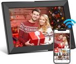 Цифровая фоторамка 10.1 дюйма с памятью 32 ГБ, цифровая фоторамка Frameo WiFi, сенсорный экран IPS 1280 х 800