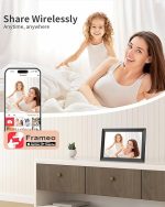Цифровая фоторамка WiFi FRAMEO 10.1 дюймов, сенсорный экран, автоматическая/слайд-шоу — изображение 2