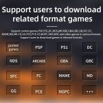 Игровая консоль с аккумулятором 3300 мАч 5500+ игр 64G TF карта Linux — изображение 2