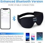 Наушники для сна, беспроводные 3D-наушники для глаз Bluetooth 5.0, моющиеся наушники Lightimetunnel — изображение 2