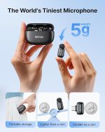 Беспроводной петличный USB-микрофон BOYA, микрофон для записи с шумоподавлением — изображение 4