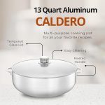 Жаровня алюминиевая Caldero 12л со стеклянной крышкой — изображение 3