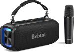 Караоке-плеер с беспроводным микрофоном Bobtot, Bluetooth-динамик 40 Вт