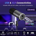 Игровой микрофон TONOR XLR/USB, динамический микрофон для записи и подкастов — изображение 4
