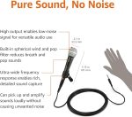 Микрофон проводной Amazon Basics, динамический микрофон XLR — изображение 3