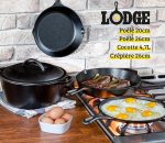 Набор чугунных сковород Lodge 5 предметов — изображение 4