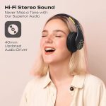 Наушники Bluetooth Power Locu, складные стереонаушники с микрофоном — изображение 6