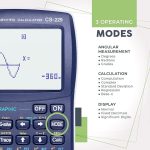 Научный калькулятор CATIGA CS229 с графическими функциями, несколькими режимами и интерфейсом — изображение 2