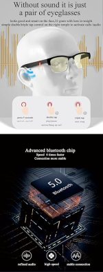 Стерео-очки OOAVR, Беспроводные аудио Bluetooth-очки — изображение 4