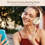 Беспроводные наушники с микрофоном RORSOU B8 Bluetooth, складная стереогарнитура — изображение 4